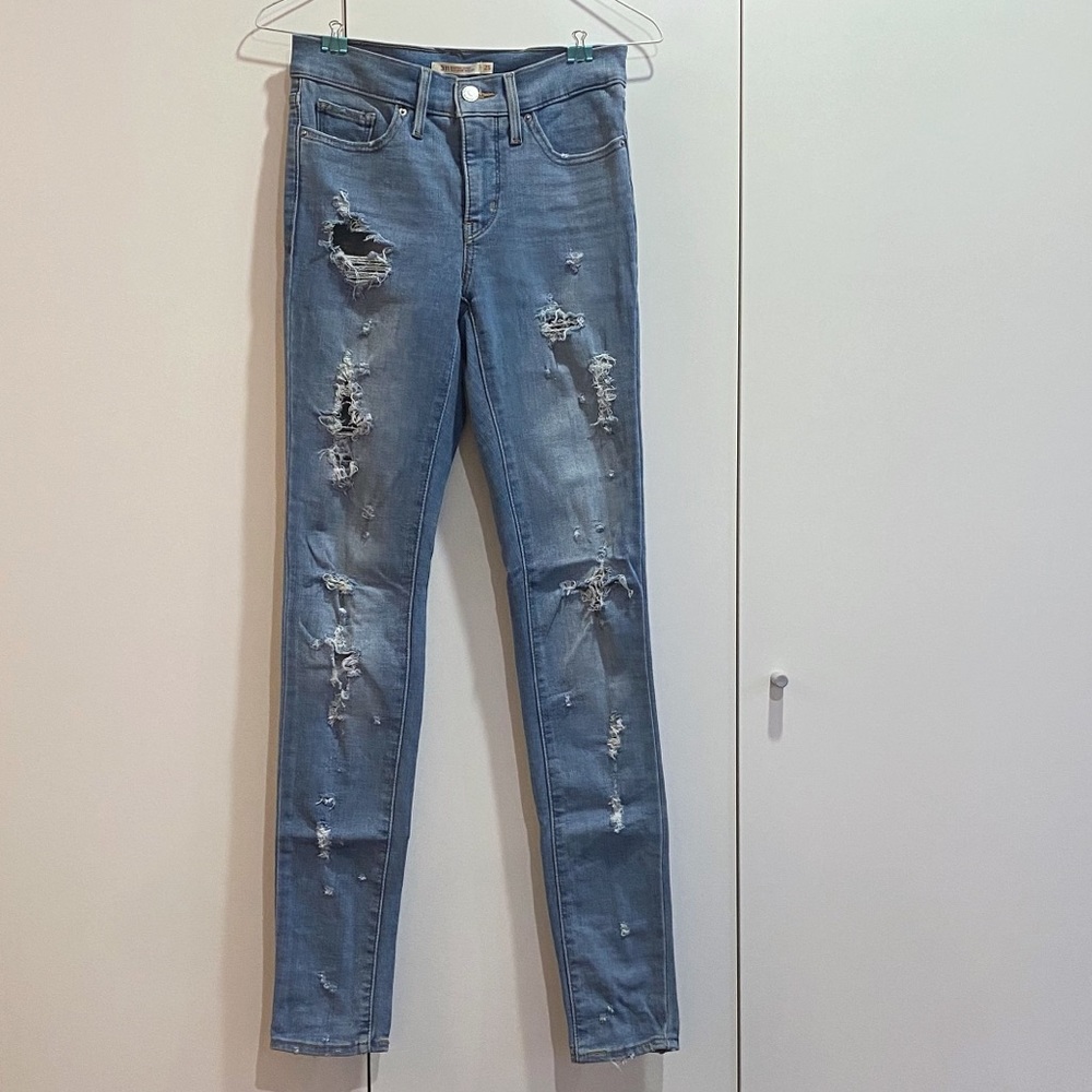 Levis 311 Ripped Jeans